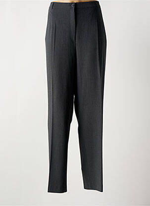 Pantalon droit fermeture zippée sous rabat boutonné gris GARDEUR femme