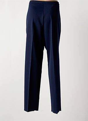 Pantalon droit fermeture zippée sous rabat avec crochet bleu KARTING femme