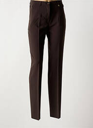 Pantalon slim poches marron SAINT HILAIRE femme