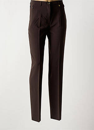 Pantalon slim poches marron SAINT HILAIRE femme