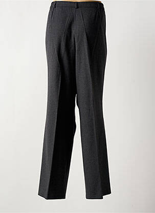 Pantalon droit fermeture zippée sous rabat boutonné gris FRANK WALDER femme