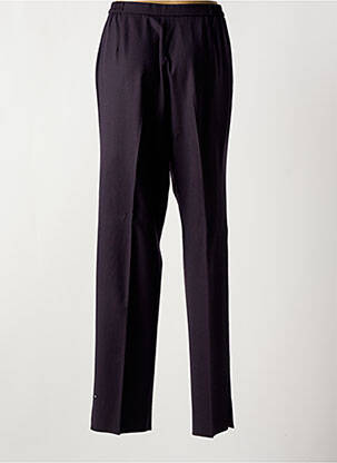 Pantalon droit fermeture zippée sous rabat boutonné violet KARTING femme