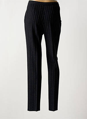 Pantalon slim taille élastique noir KARTING femme