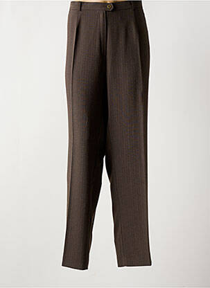 Pantalon droit taille élastique marron SOMMERMANN femme