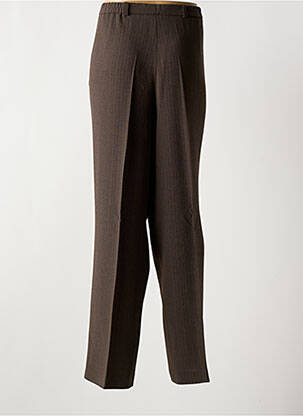 Pantalon droit taille élastique marron SOMMERMANN femme