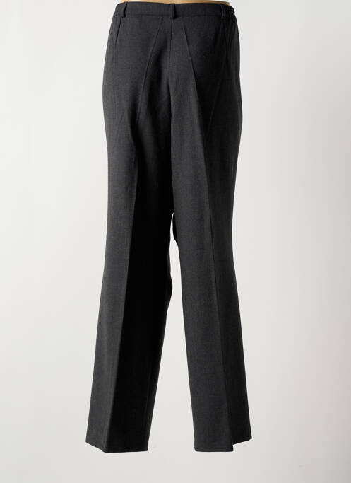 Pantalon droit fermeture zippée sous rabat boutonné gris FRANKENWÄLDER femme