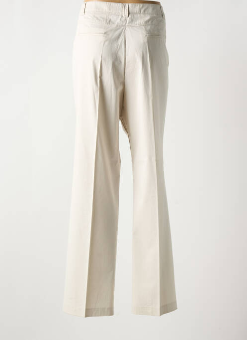 Pantalon droit beige FRANK WALDER pour femme