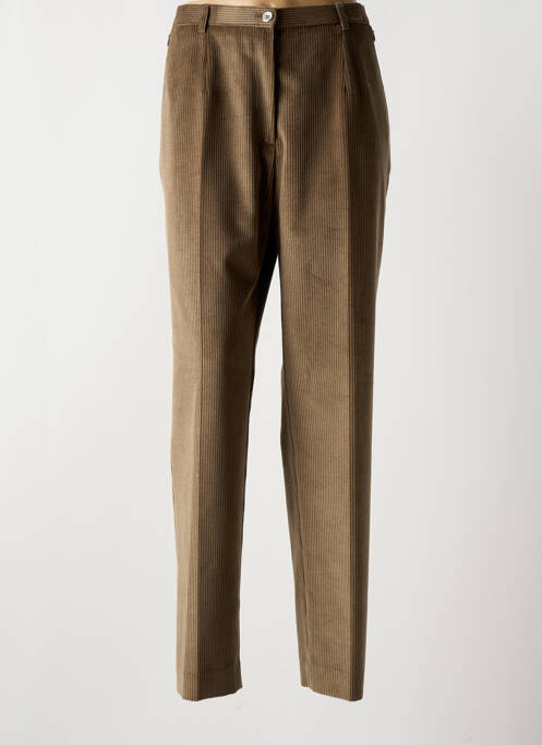 Pantalon droit beige SAINT HILAIRE pour femme