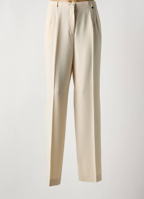 Pantalon droit beige SAINT HILAIRE pour femme