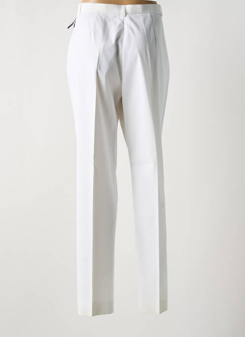 Pantalon droit blanc SAINT HILAIRE pour femme