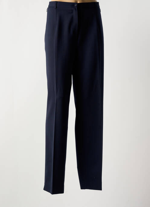 Pantalon droit bleu SAINT HILAIRE pour femme