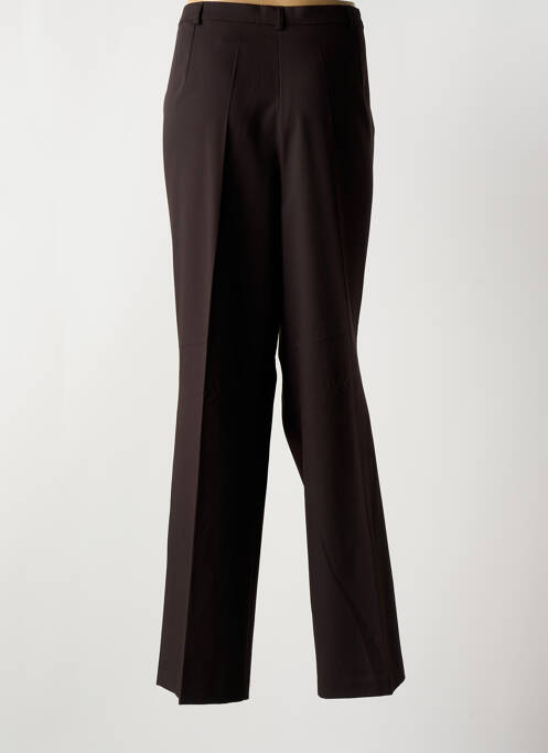 Pantalon droit marron FRANK WALDER pour femme