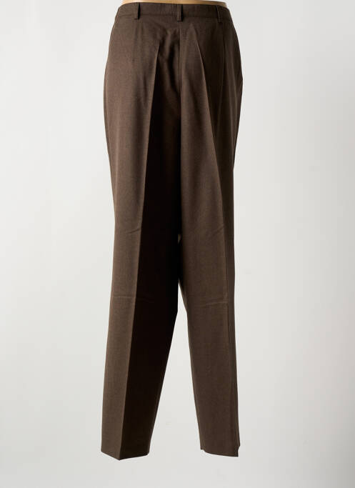 Pantalon droit marron LUCIA pour femme