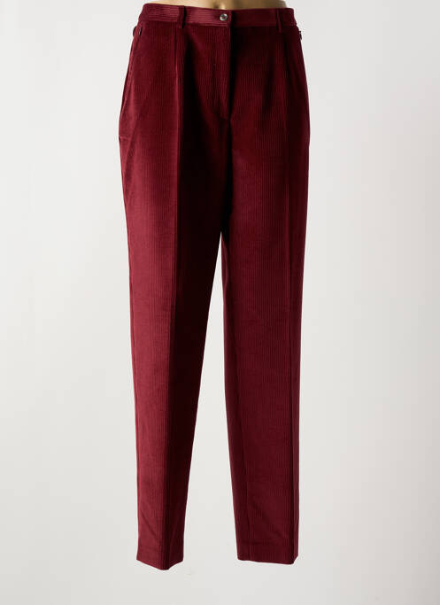 Pantalon droit rouge SAINT HILAIRE pour femme