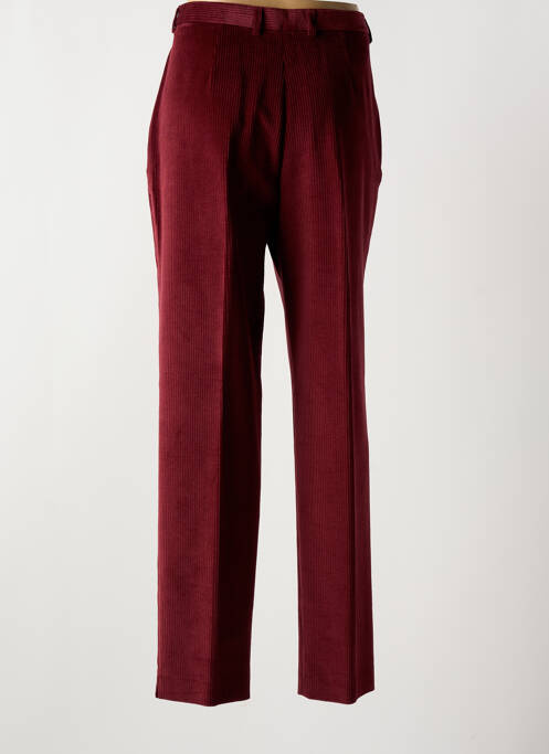 Pantalon droit rouge SAINT HILAIRE pour femme