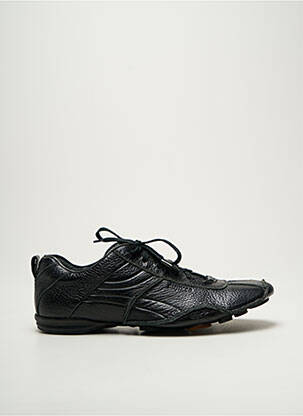 Baskets matière lisse bout rond noir BUNKER homme