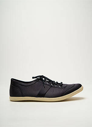Baskets tissage satiné bout rond noir SCHMOOVE homme