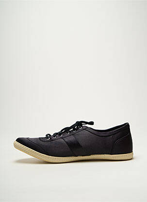 Baskets tissage satiné bout rond noir SCHMOOVE homme
