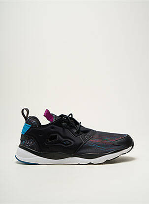Baskets fermeture elastique bout rond noir REEBOK homme