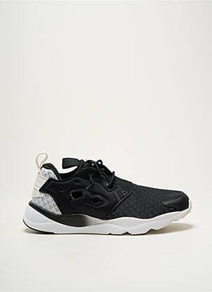 Baskets fermeture elastique talon plat jusqu'à 3cm noir REEBOK femme