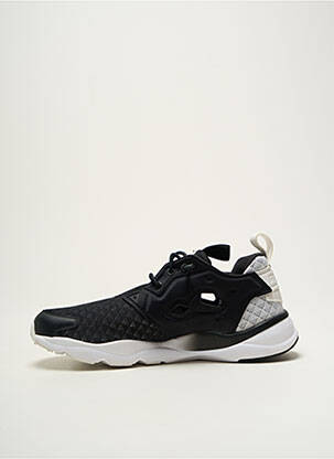 Baskets fermeture elastique talon plat jusqu'à 3cm noir REEBOK femme