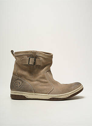 Bottines/boots nubuck bout rond beige DIESEL homme
