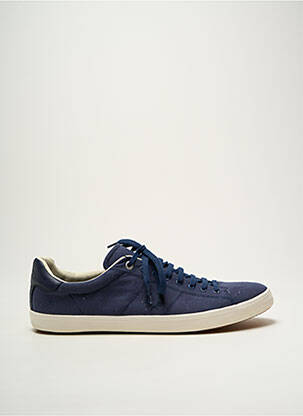 Baskets bout rond bout rond bleu FRED PERRY homme