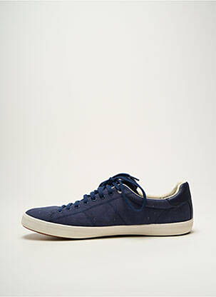 Baskets bout rond bout rond bleu FRED PERRY homme