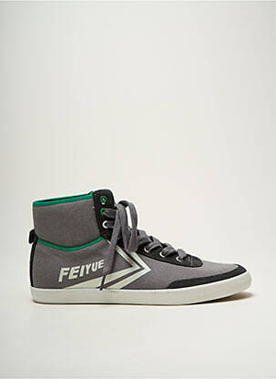 Baskets bout rond bout rond gris FEIYUE homme