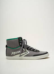 Baskets bout rond bout rond gris FEIYUE homme