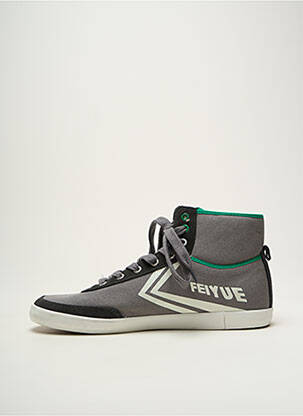 Baskets bout rond bout rond gris FEIYUE homme