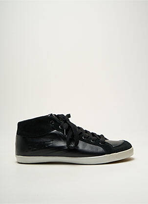 Baskets tissage satiné bout rond noir FEIYUE homme