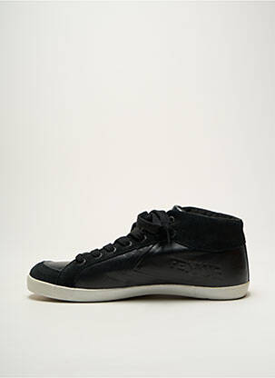 Baskets tissage satiné bout rond noir FEIYUE homme