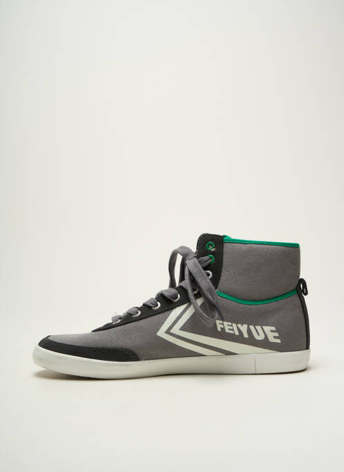Baskets bout rond bout rond gris FEIYUE homme