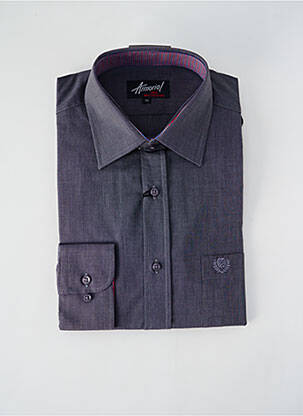 Chemise manches longues coupe cintrée gris ARMORIAL homme
