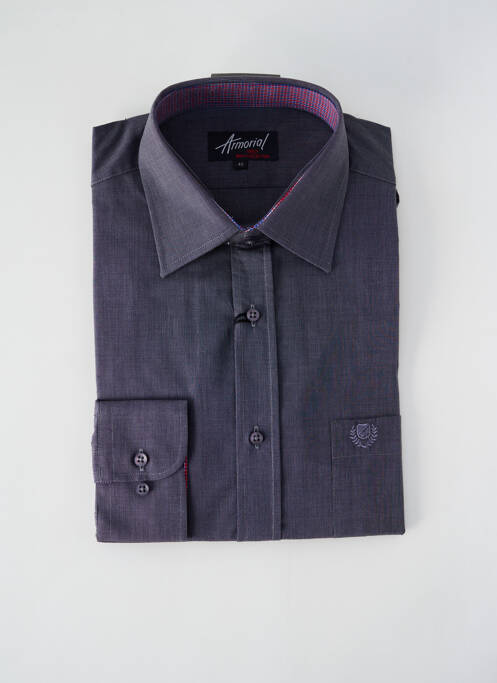 Chemise manches longues gris ARMORIAL pour homme