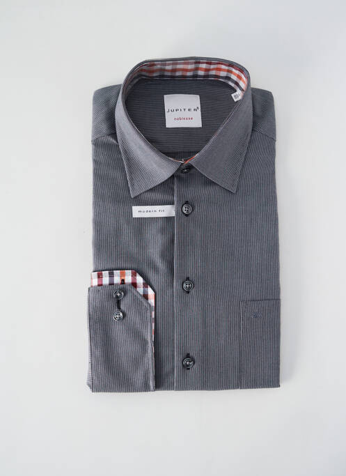 Chemise manches longues gris JUPITER pour homme