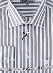 Chemise manches longues gris BANDE ORIGINALE pour homme seconde vue