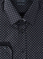 Chemise manches longues noir JUPITER pour homme seconde vue