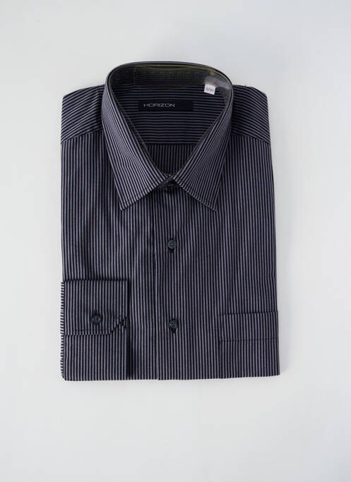 Chemise manches longues imprimé rayures gris HORIZON homme