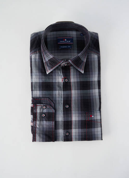 Chemise manches longues gris JUPITER pour homme