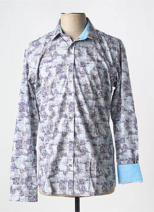 Chemise manches longues coupe cintrée violet EMYLE homme