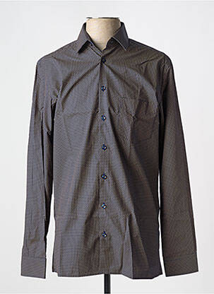 Chemise manches longues coupe cintrée bleu JUPITER homme