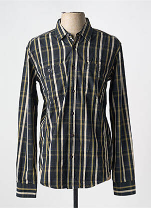 Chemise manches longues imprimé rayures vert WRANGLER homme