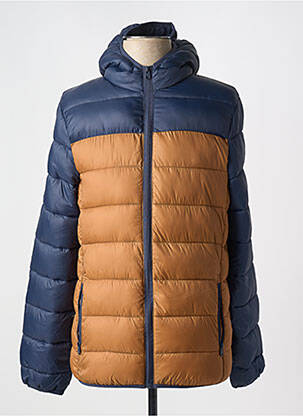 Doudoune poches a capuche bleu TIFFOSI homme