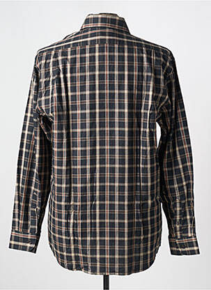 Chemise manches longues coupe droite noir ARMORIAL homme