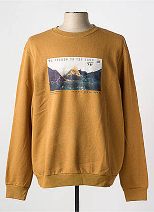 Sweat-shirt maille semi-opaque manches longues jaune TIFFOSI homme