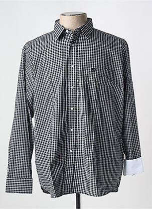 Chemise manches longues coupe cintrée noir ARMORIAL homme