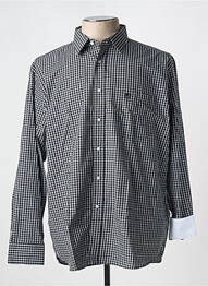 Chemise manches longues poches noir ARMORIAL homme