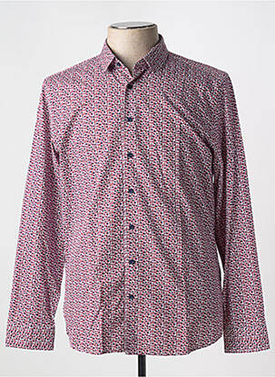 Chemise manches longues imprimé fantaisie rouge MEXX homme